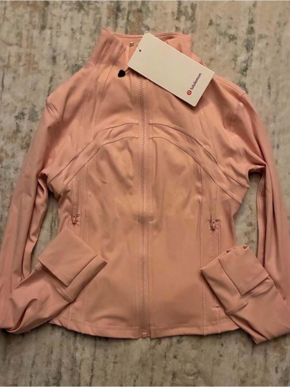 lululemon athletica Blush Pink Full-Zip Bomber Jacket